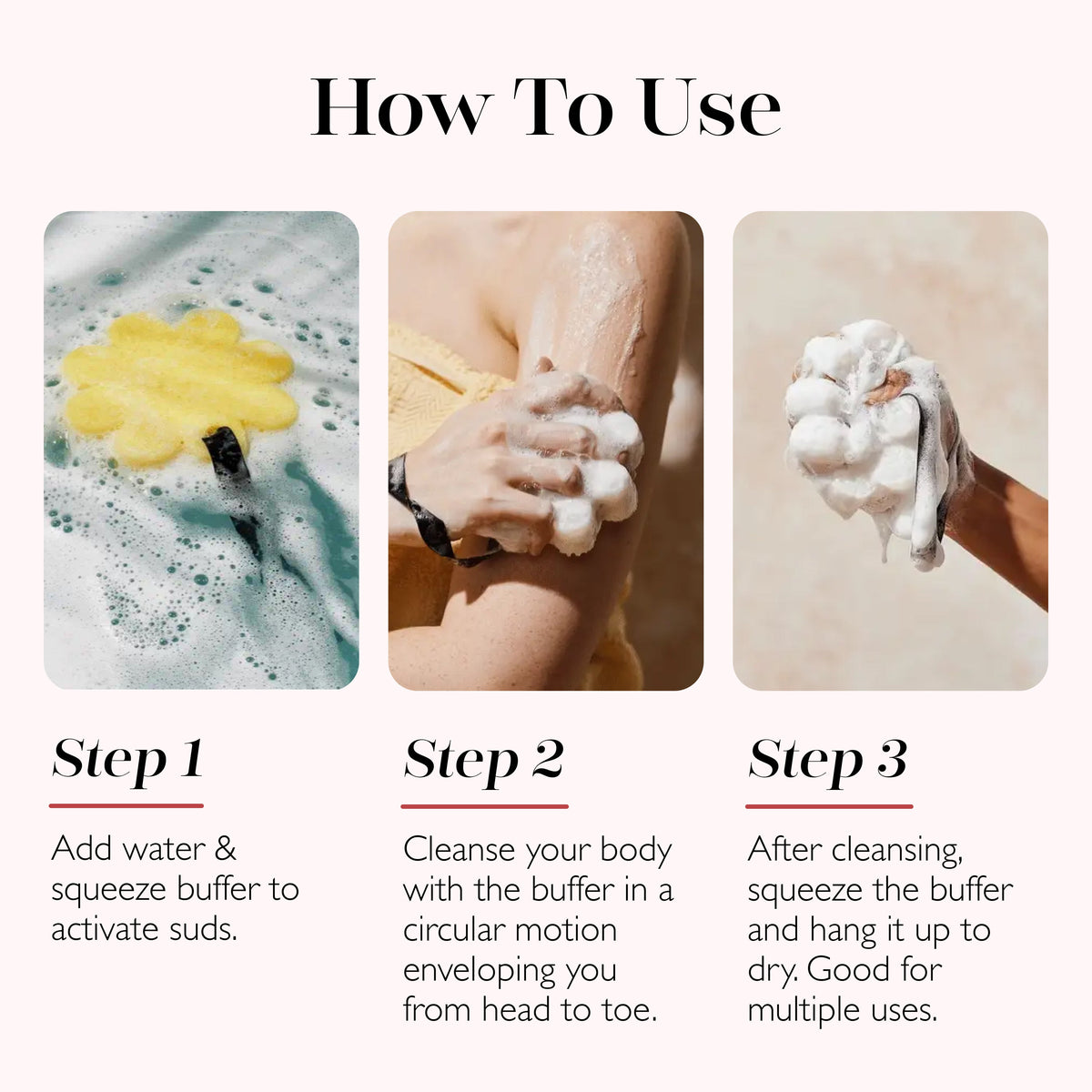 Spongellé Coconut Verbena Bath Sponge – Body Wash + Buffer