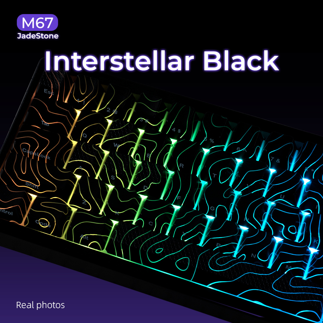 XVX M67 Mechanical Keyboard – Interstellar Black, RGB, Hot-Swap