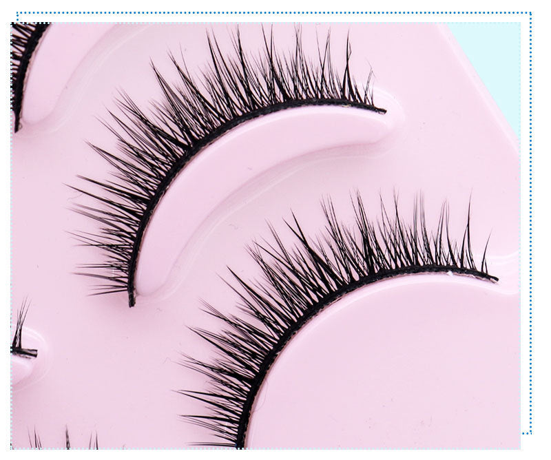 Natural Short Cross False Lashes – 5 Pairs