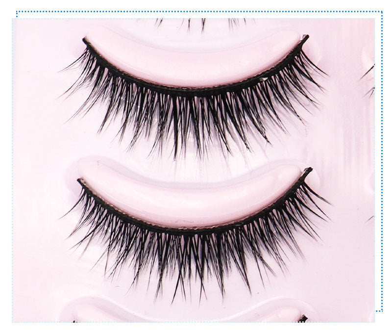 Natural Short Cross False Lashes – 5 Pairs