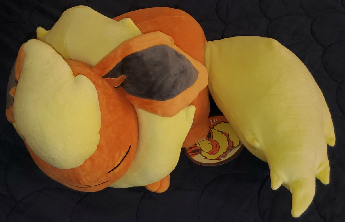 Pokémon Center Flareon Sleeper Plush – Authentic, with Tags