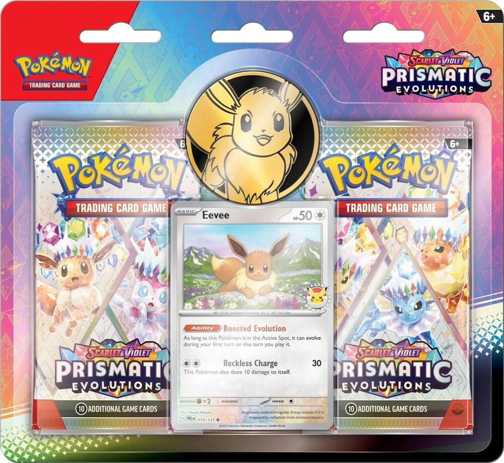 Pokémon TCG Prismatic Evolutions 2-Pack Blister with Eevee Promo