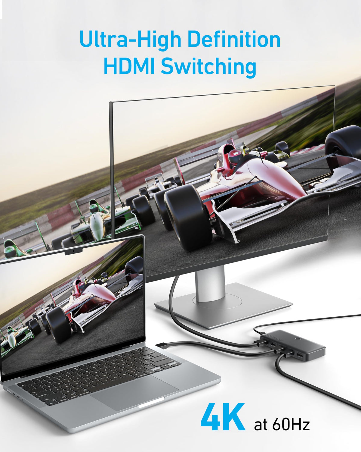 Anker 4-in-1 HDMI Switch – 4K with Remote