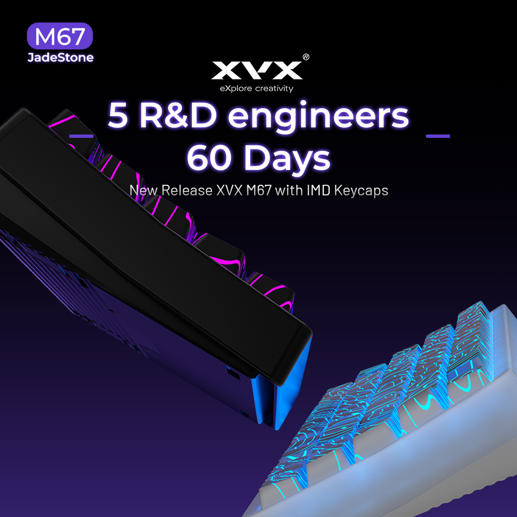 XVX M67 Mechanical Keyboard – Interstellar Black, RGB, Hot-Swap