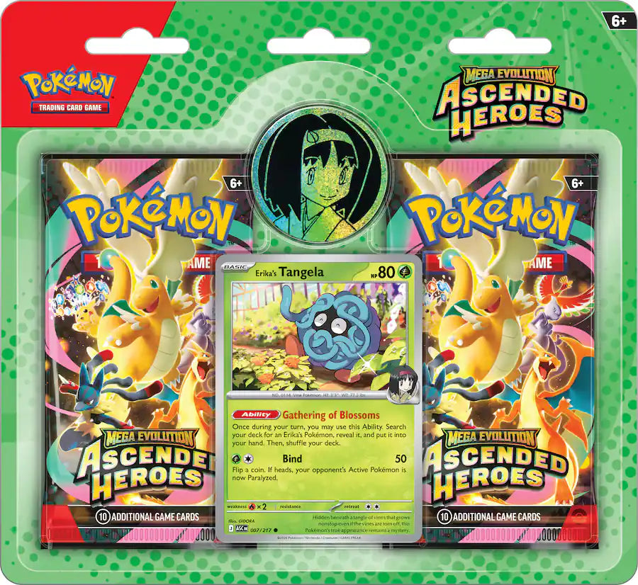 Pokémon TCG Ascended Heroes 2-Pack Blister with Promo & Coin