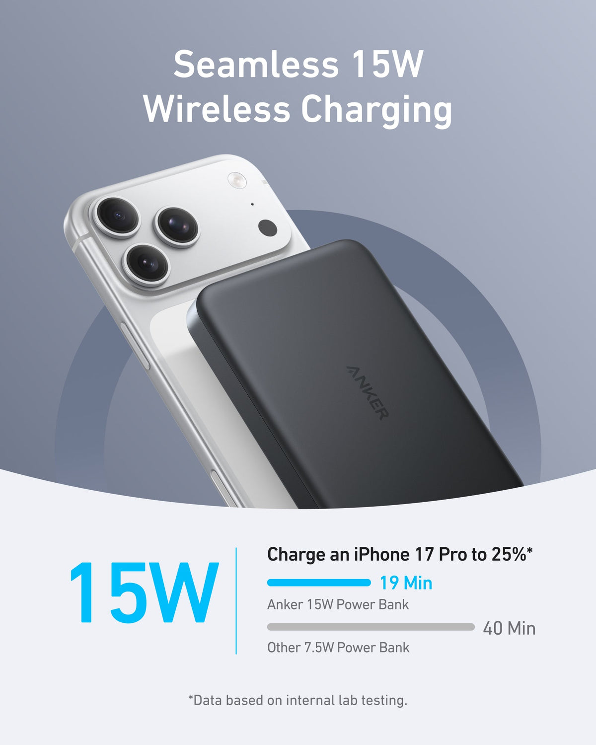 Anker MagGo 10K Slim Magnetic Power Bank – Qi2 15W