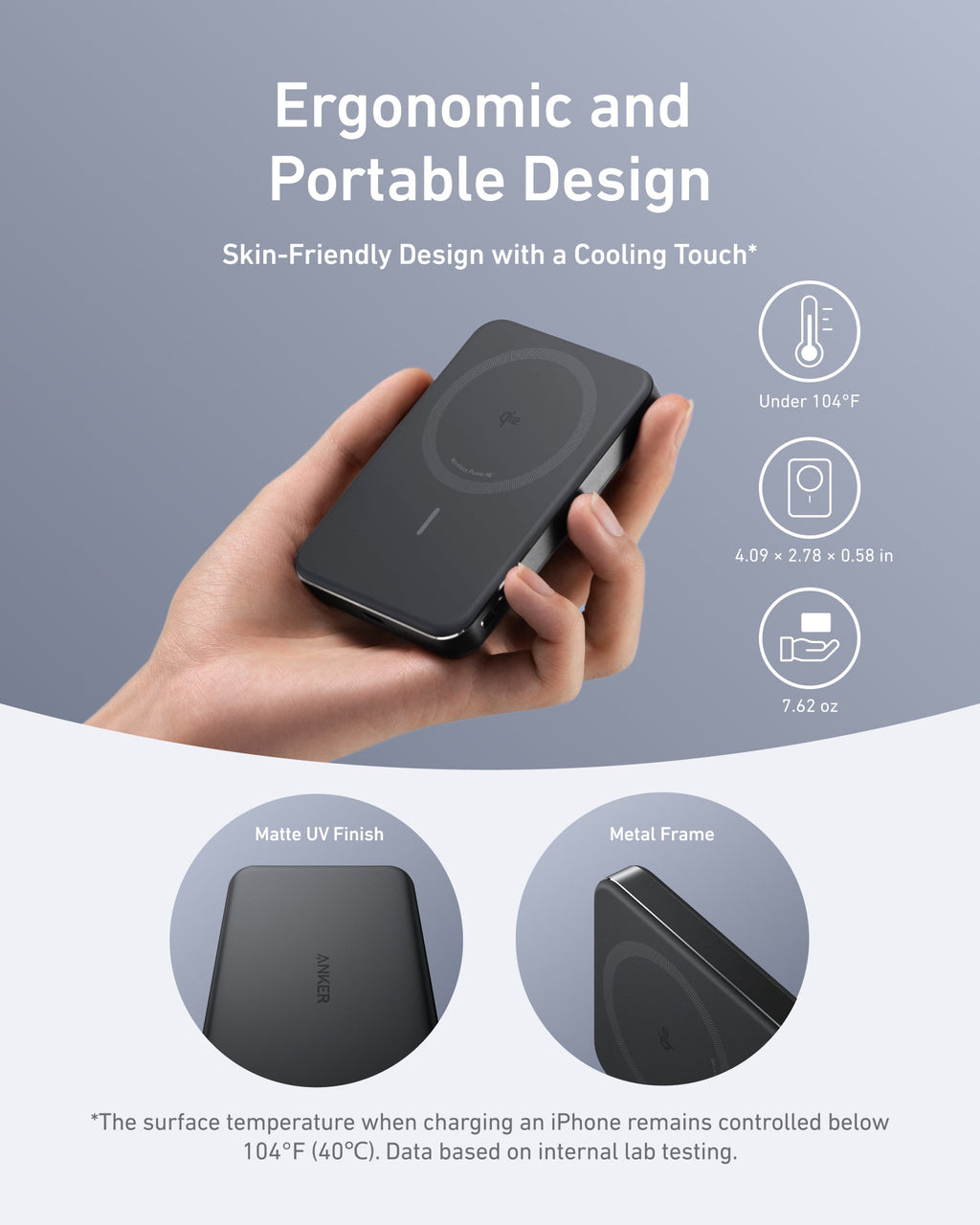 Anker MagGo 10K Slim Magnetic Power Bank – Qi2 15W