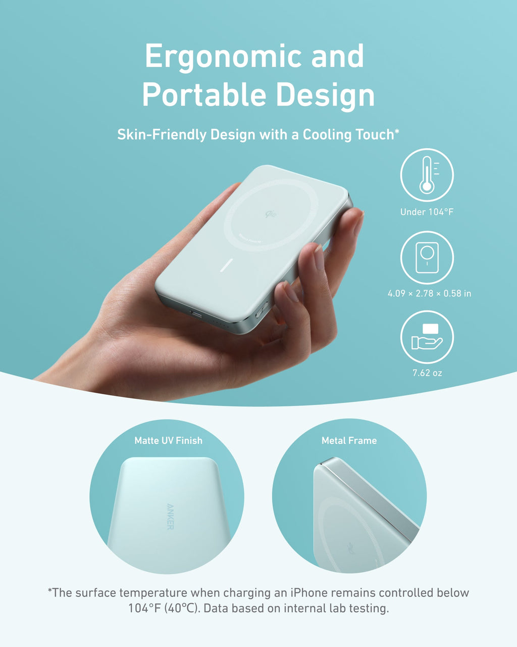 Anker MagGo 10K Slim Magnetic Power Bank – Qi2 15W