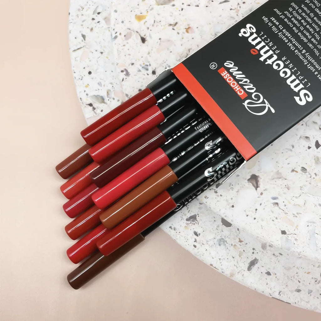 Pro Lip Liner Set – 12 Matte Shades