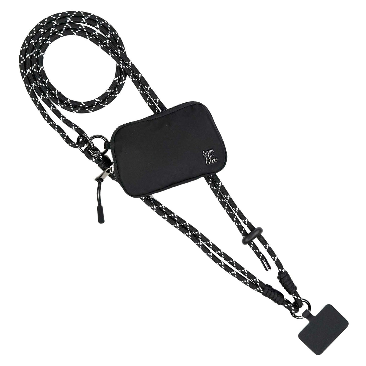 Save the Girls Twin Rope Crossbody Phone Strap with RFID Pouch