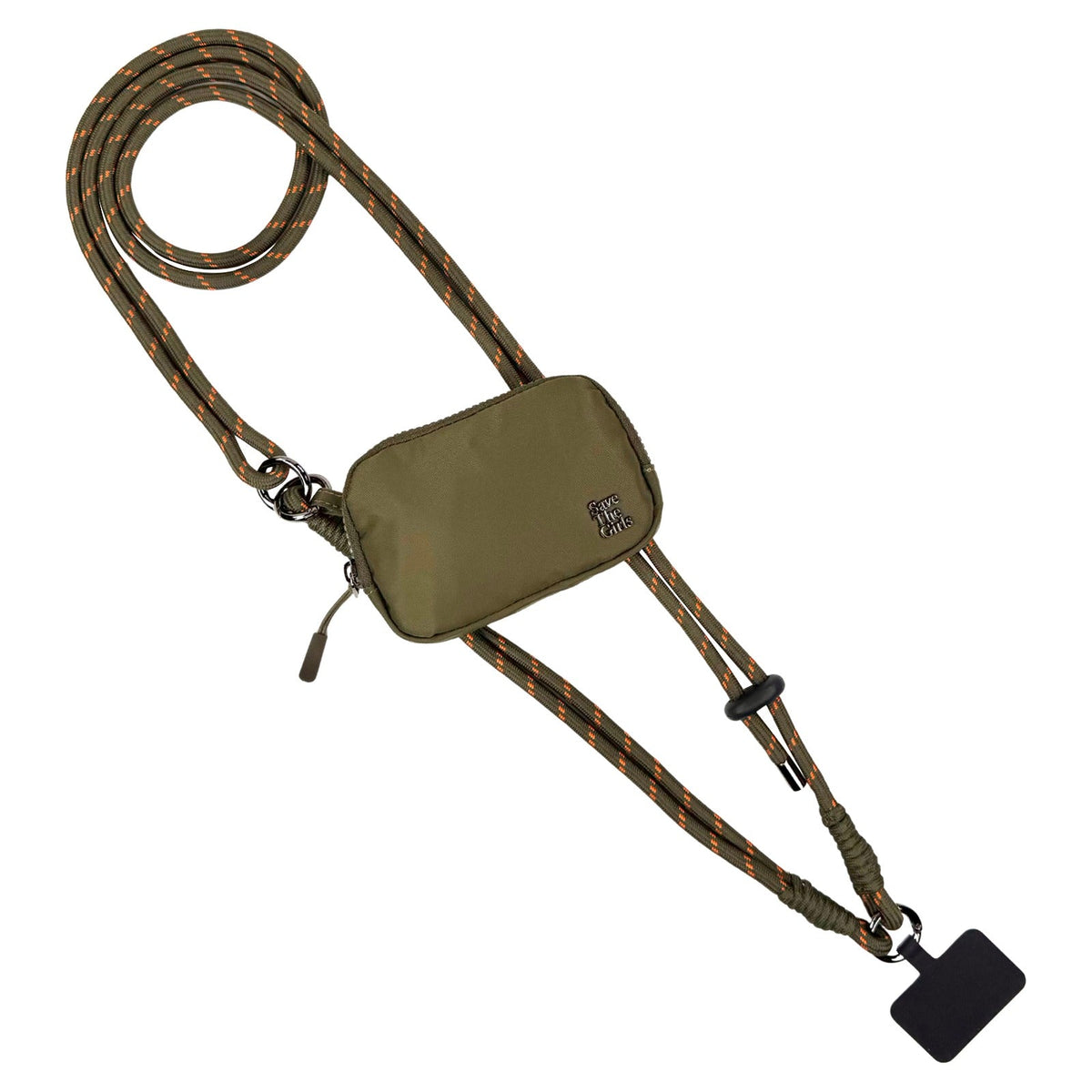 Save the Girls Twin Rope Crossbody Phone Strap with RFID Pouch