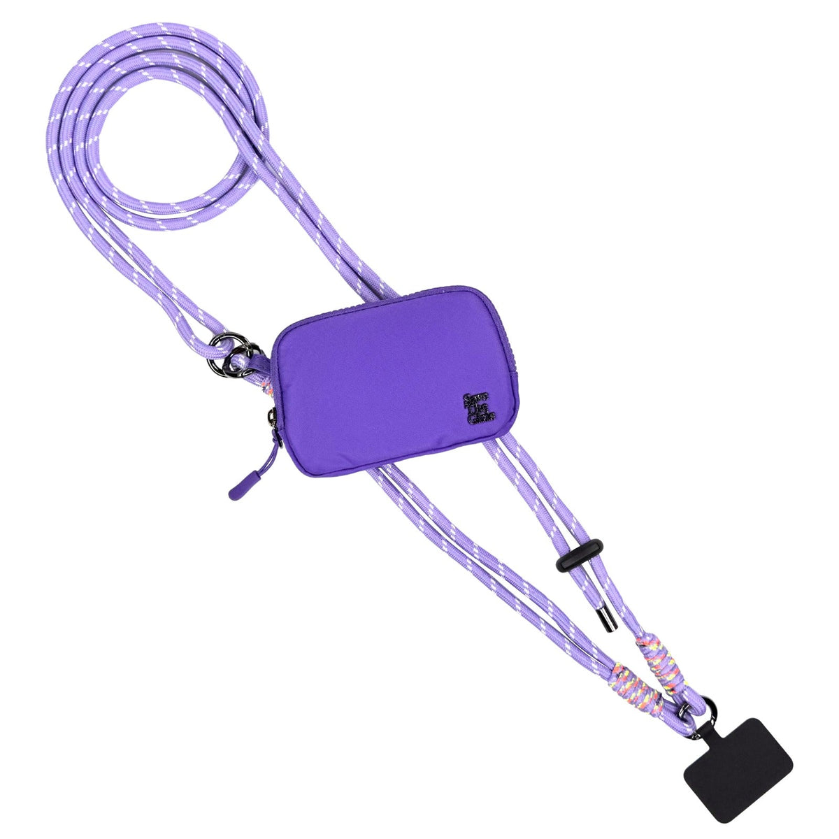 Save the Girls Twin Rope Crossbody Phone Strap with RFID Pouch