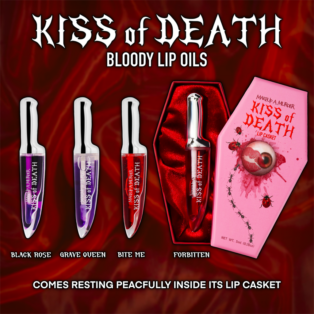 KISS of DEATH Bloody Lip Oil – Knife Applicator