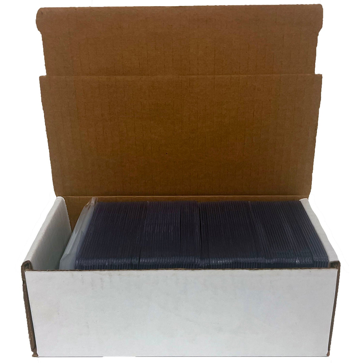 Trading Card Storage Box with Toploaders & Sleeves