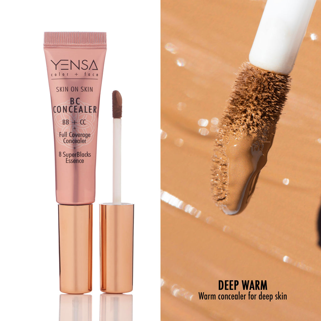 YENSA Skin On Skin BB + CC Serum Concealer – Full Coverage, 11 Shades