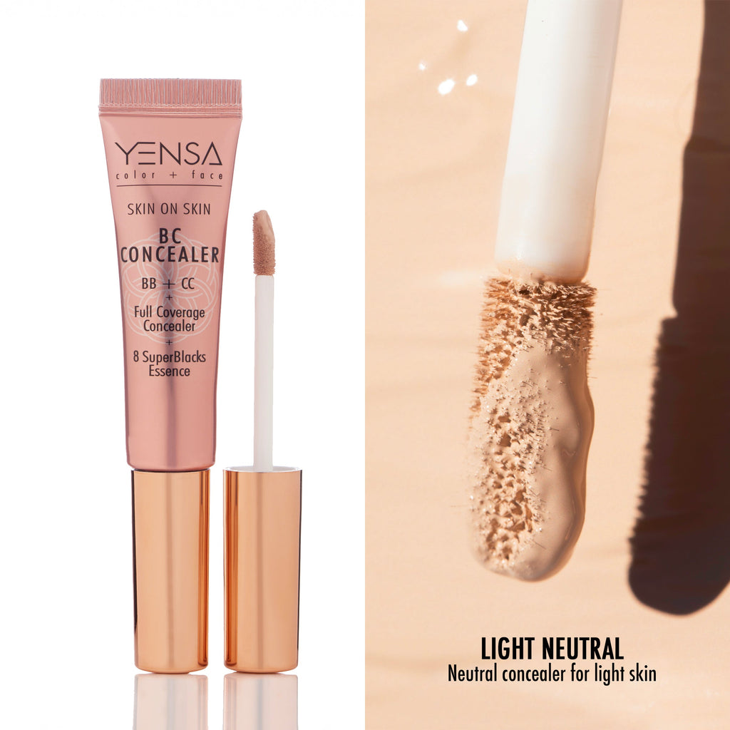YENSA Skin On Skin BB + CC Serum Concealer – Full Coverage, 11 Shades