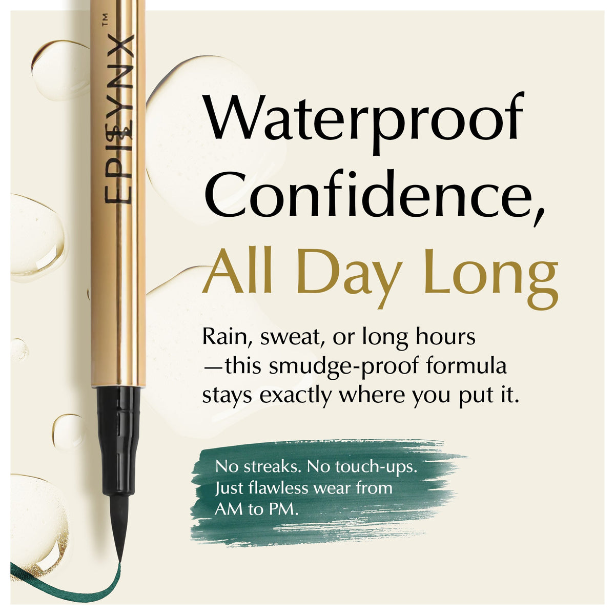 EpiLynx Waterproof Liquid Eyeliner – 10 Bold & Shimmer Shades