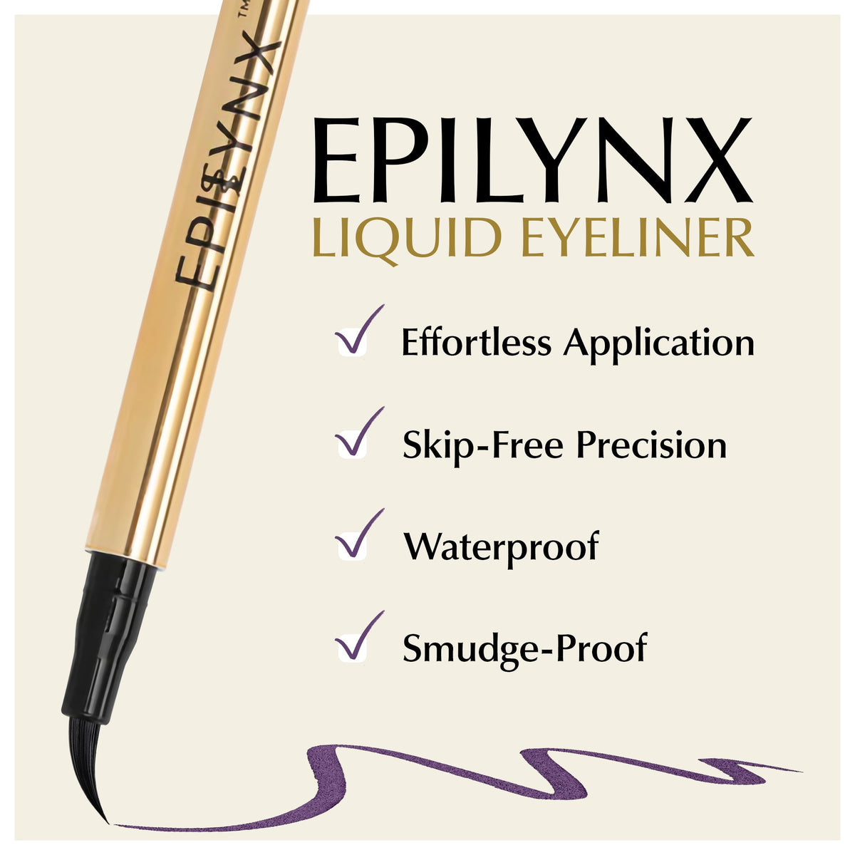 EpiLynx Waterproof Liquid Eyeliner – 10 Bold & Shimmer Shades