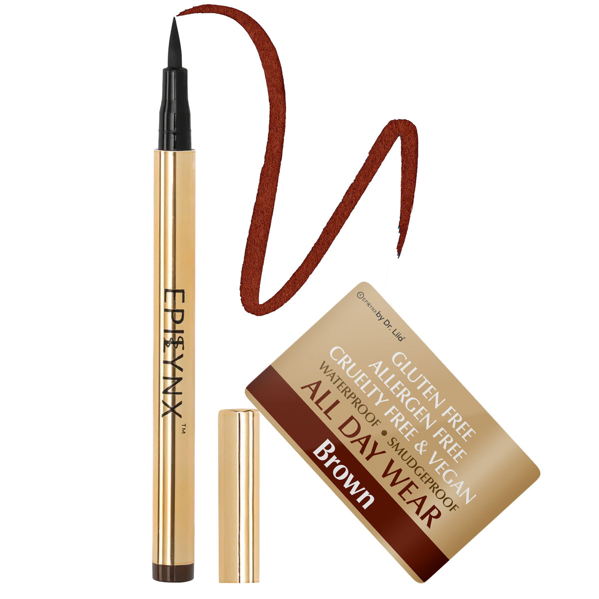 EpiLynx Waterproof Liquid Eyeliner – 10 Bold & Shimmer Shades