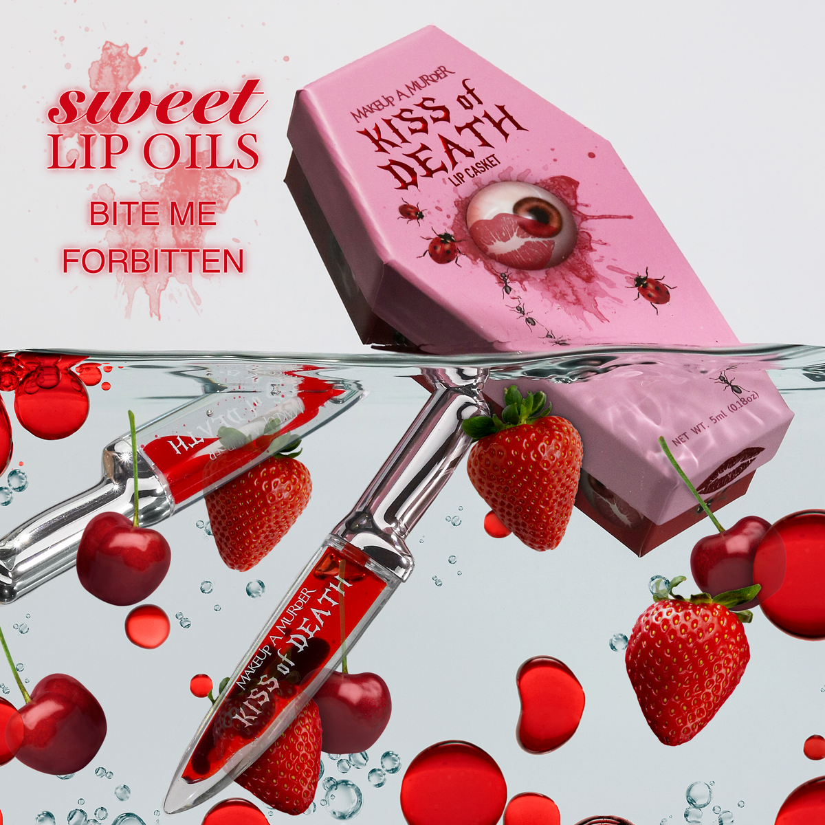 KISS of DEATH Bloody Lip Oil – Knife Applicator