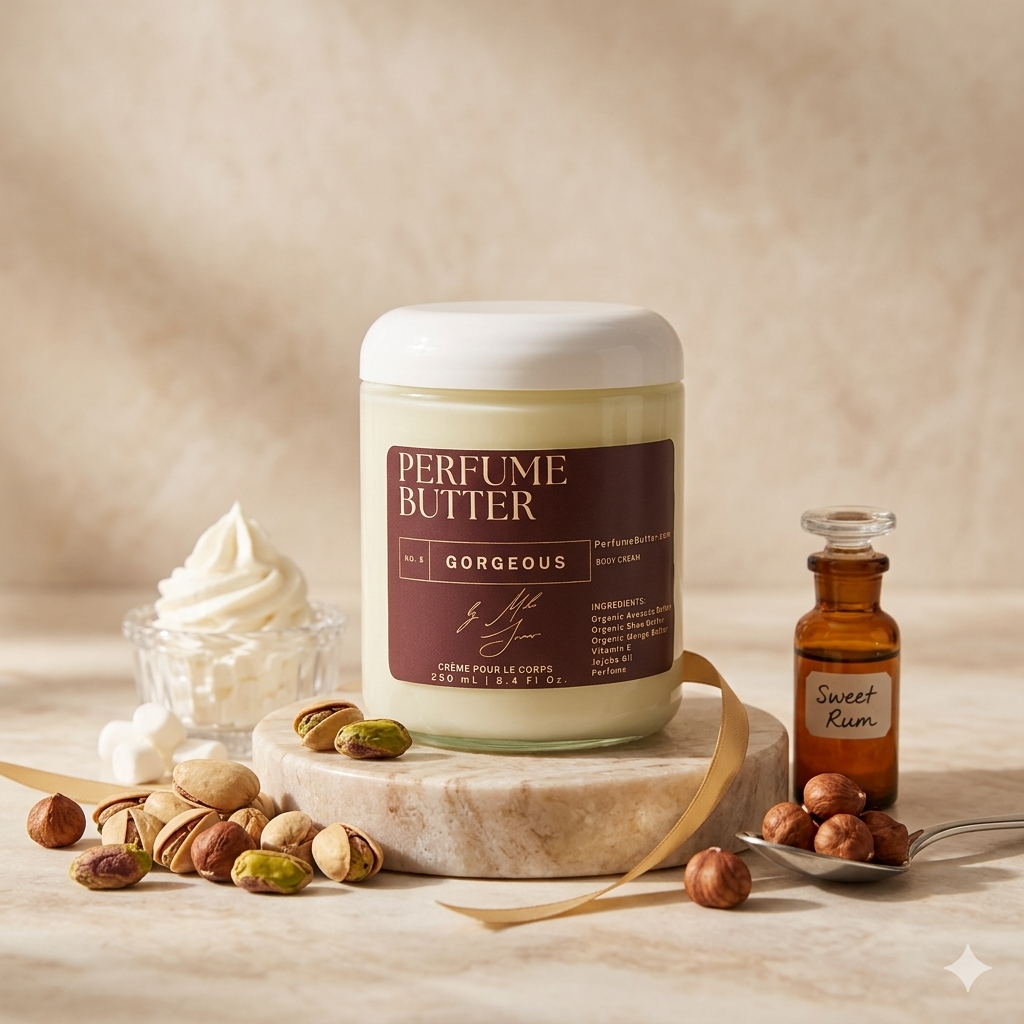 GORGEOUS Perfume Body Butter – Pistachio & Marshmallow
