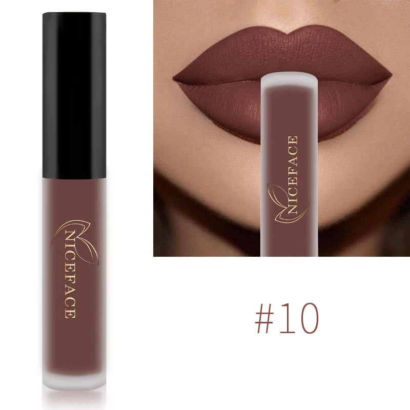 NICEFACE Matte Liquid Lipstick – Waterproof, Long-Lasting