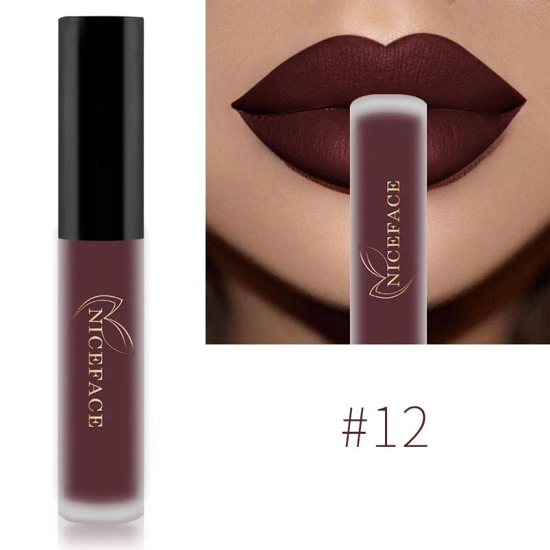 NICEFACE Matte Liquid Lipstick – Waterproof, Long-Lasting