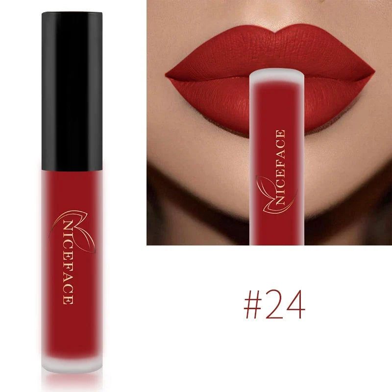 NICEFACE Matte Liquid Lipstick – Waterproof, Long-Lasting