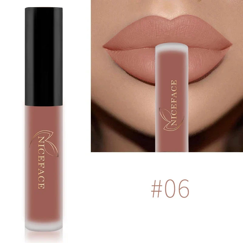 NICEFACE Matte Liquid Lipstick – Waterproof, Long-Lasting