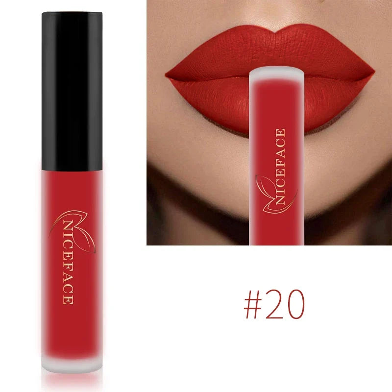 NICEFACE Matte Liquid Lipstick – Waterproof, Long-Lasting