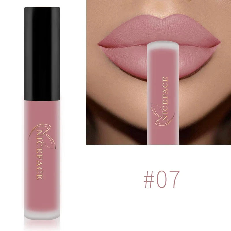 NICEFACE Matte Liquid Lipstick – Waterproof, Long-Lasting