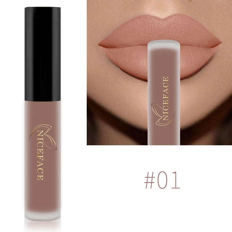 NICEFACE Matte Liquid Lipstick – Waterproof, Long-Lasting