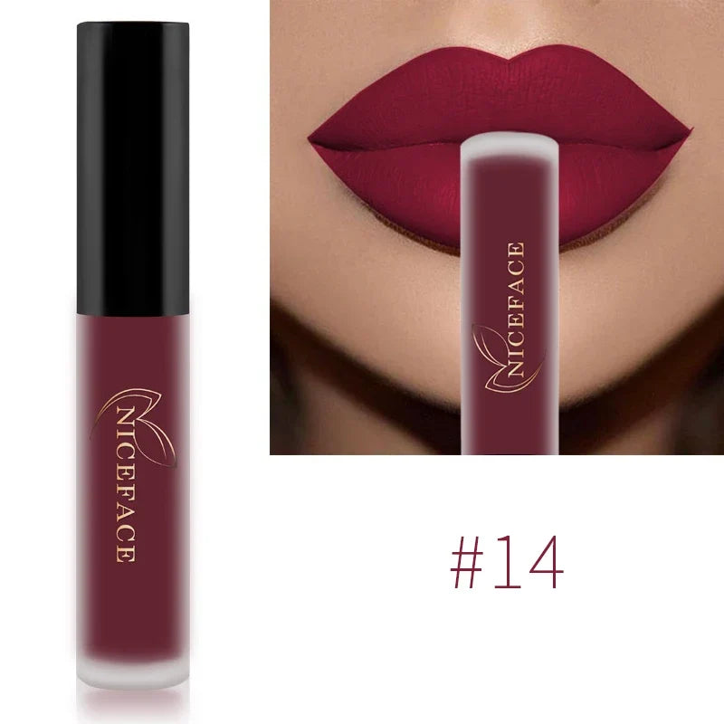 NICEFACE Matte Liquid Lipstick – Waterproof, Long-Lasting