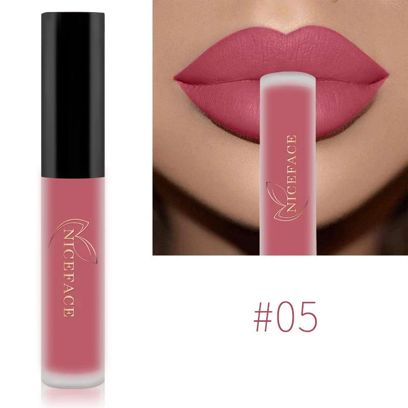 NICEFACE Matte Liquid Lipstick – Waterproof, Long-Lasting