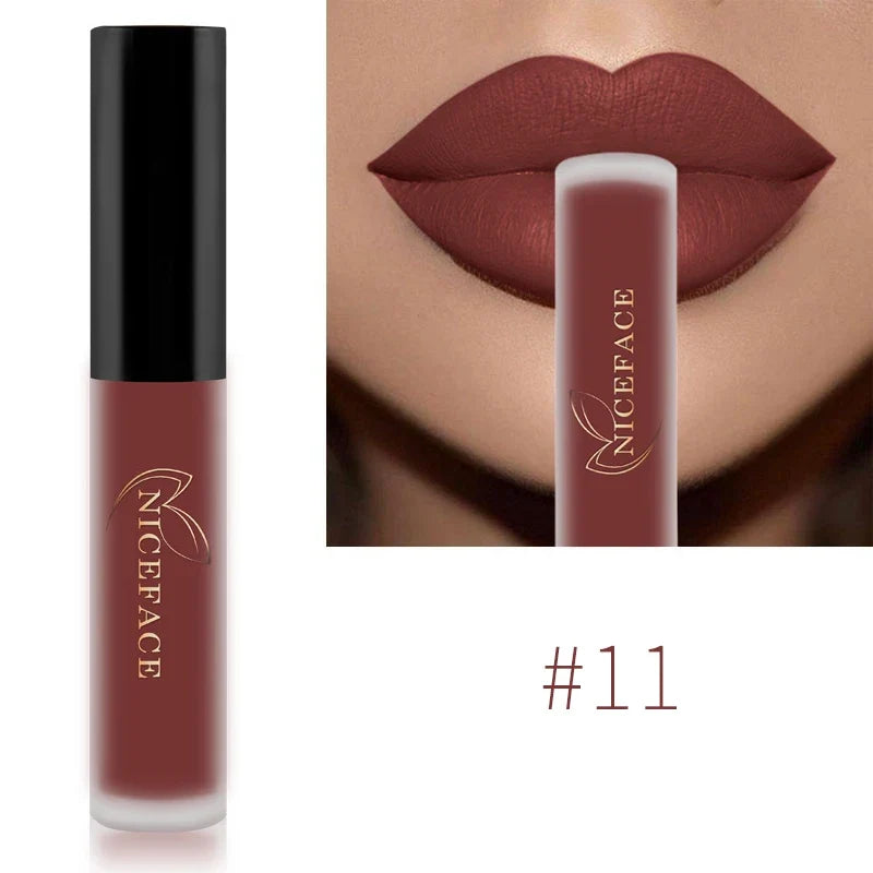 NICEFACE Matte Liquid Lipstick – Waterproof, Long-Lasting