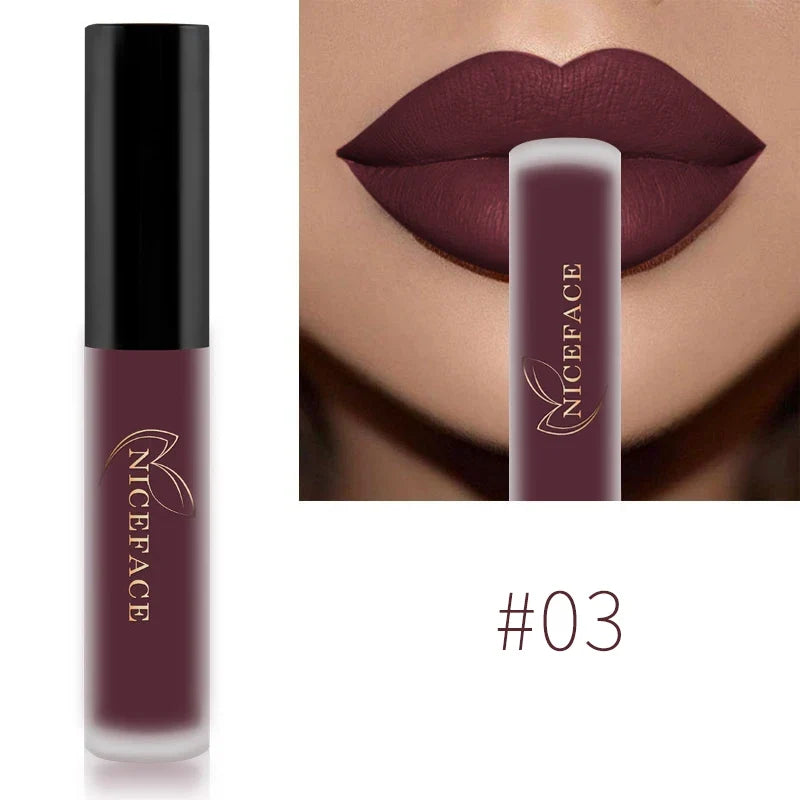 NICEFACE Matte Liquid Lipstick – Waterproof, Long-Lasting