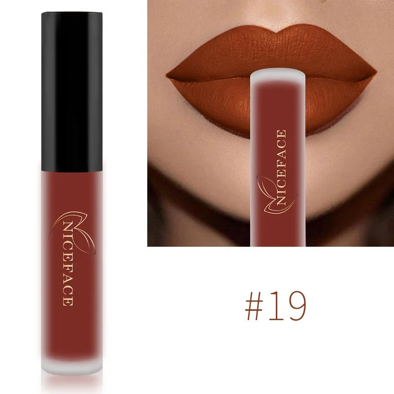 NICEFACE Matte Liquid Lipstick – Waterproof, Long-Lasting