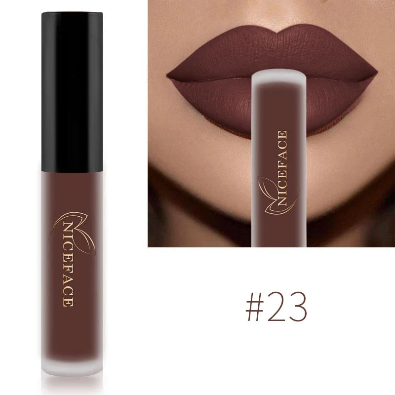 NICEFACE Matte Liquid Lipstick – Waterproof, Long-Lasting