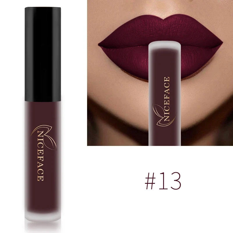 NICEFACE Matte Liquid Lipstick – Waterproof, Long-Lasting