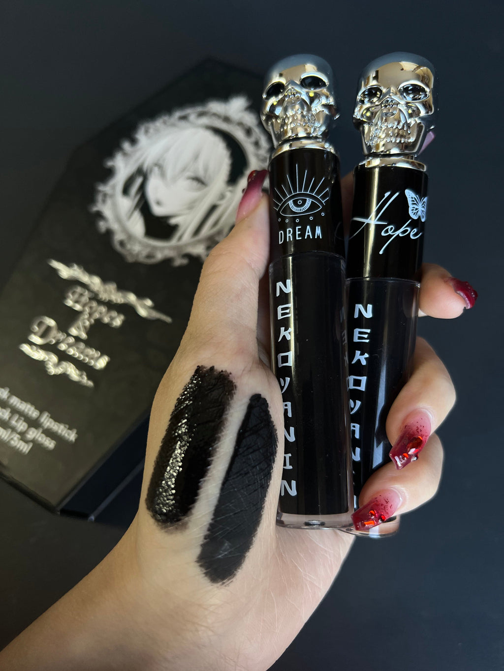 Hopes & Dreams Black Liquid Lipstick + Lip Gloss Duo