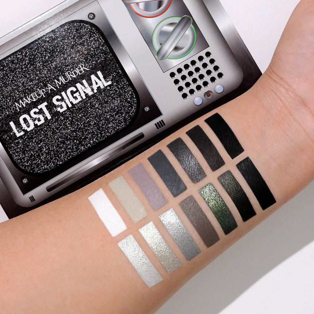 Lost Signal Grayscale Eyeshadow Palette – 14 Shades