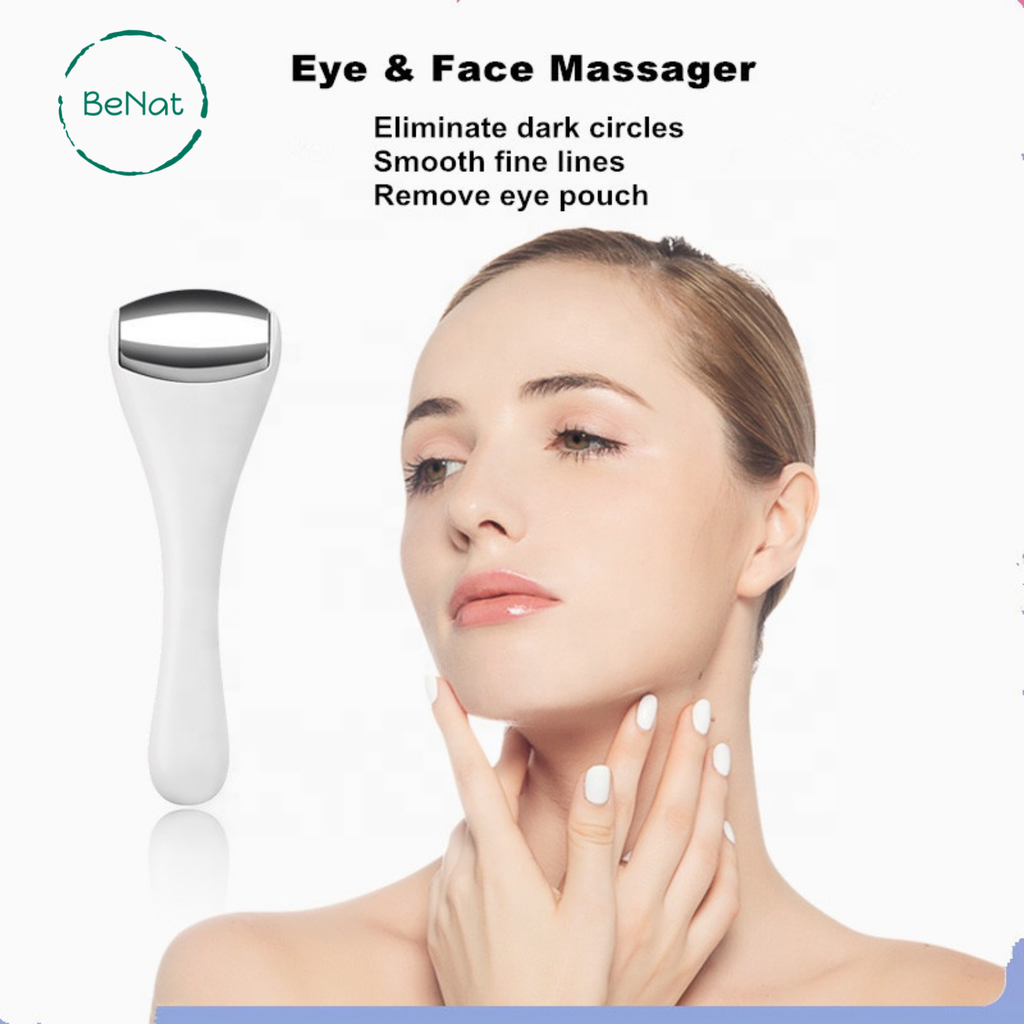 Mini Eye & Face Ice Roller – Stainless Steel