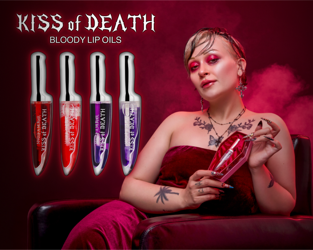 KISS of DEATH Bloody Lip Oil – Knife Applicator