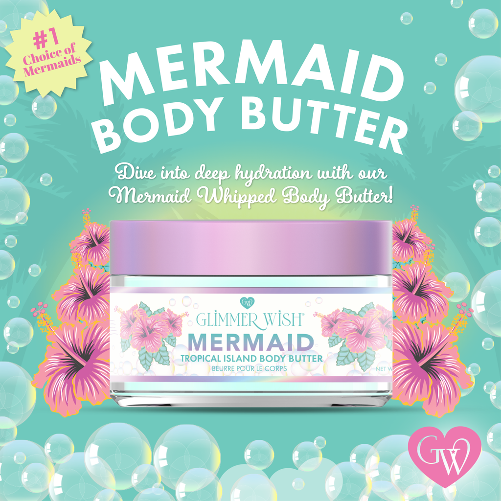 Mermaid Whipped Body Butter – Tropical Scent