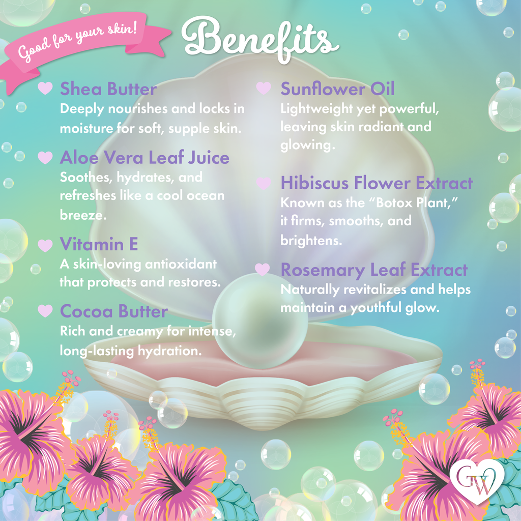 Mermaid Whipped Body Butter – Tropical Scent