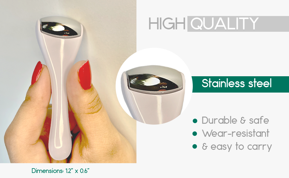Mini Eye & Face Ice Roller – Stainless Steel