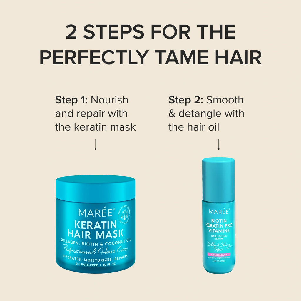 MAREE Keratin Hair Mask – Deep Conditioning for Dry, Damaged Hair