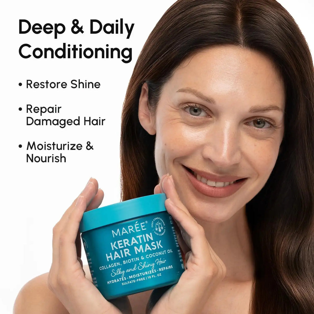 MAREE Keratin Hair Mask – Deep Conditioning for Dry, Damaged Hair