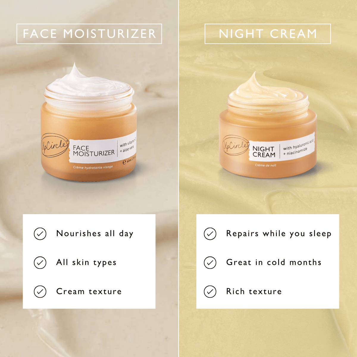 UpCircle Face Moisturizer with Vitamin E – Vegan, All Skin Types