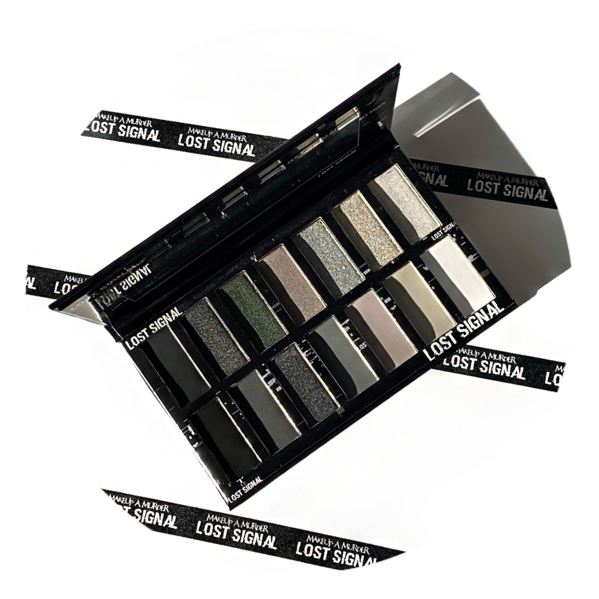 Lost Signal Grayscale Eyeshadow Palette – 14 Shades